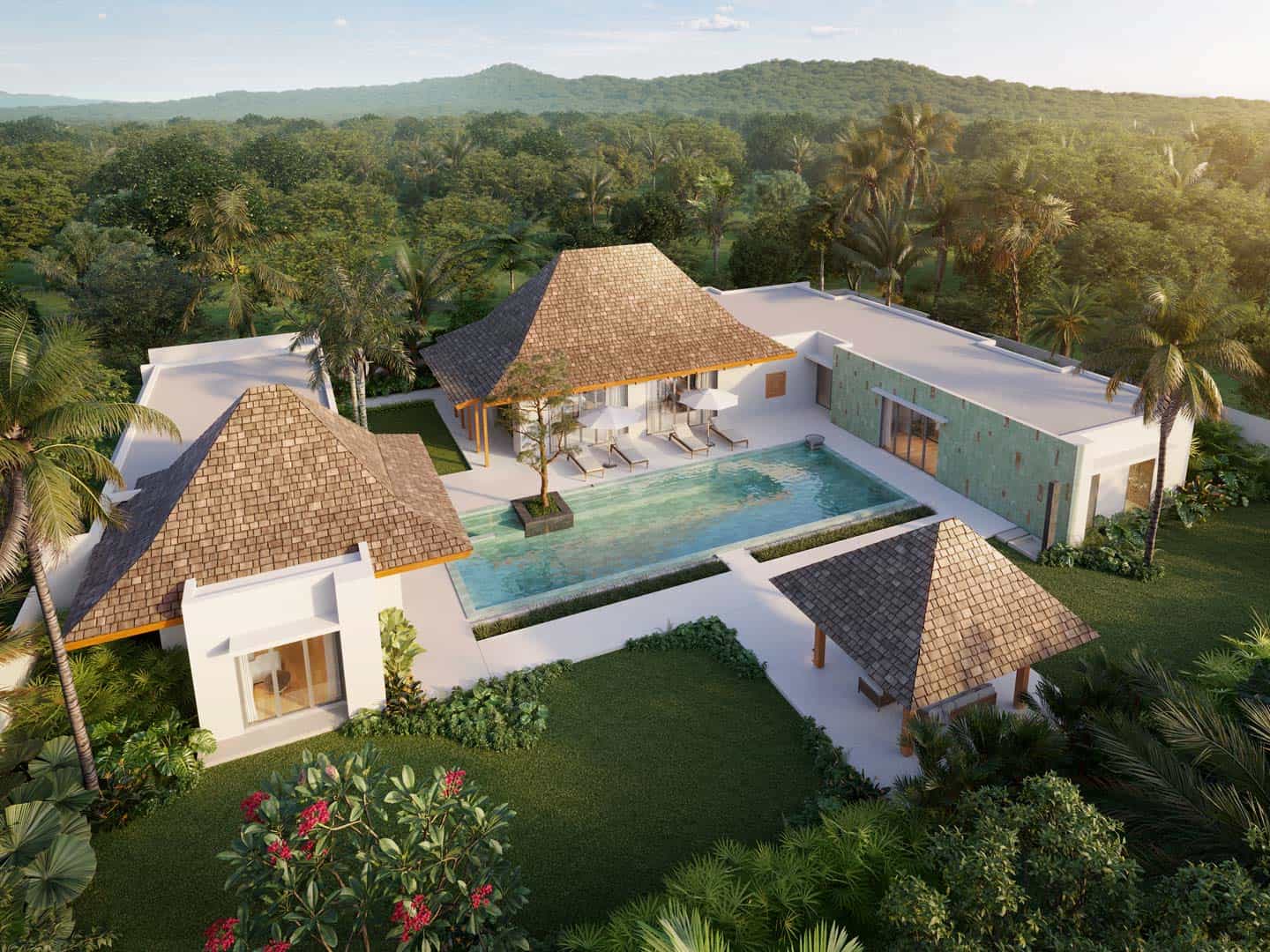 Anchan Burgundy 5 Bedroom Grand Luxury Villa, Type 5C, Pru Jampa, Phuket