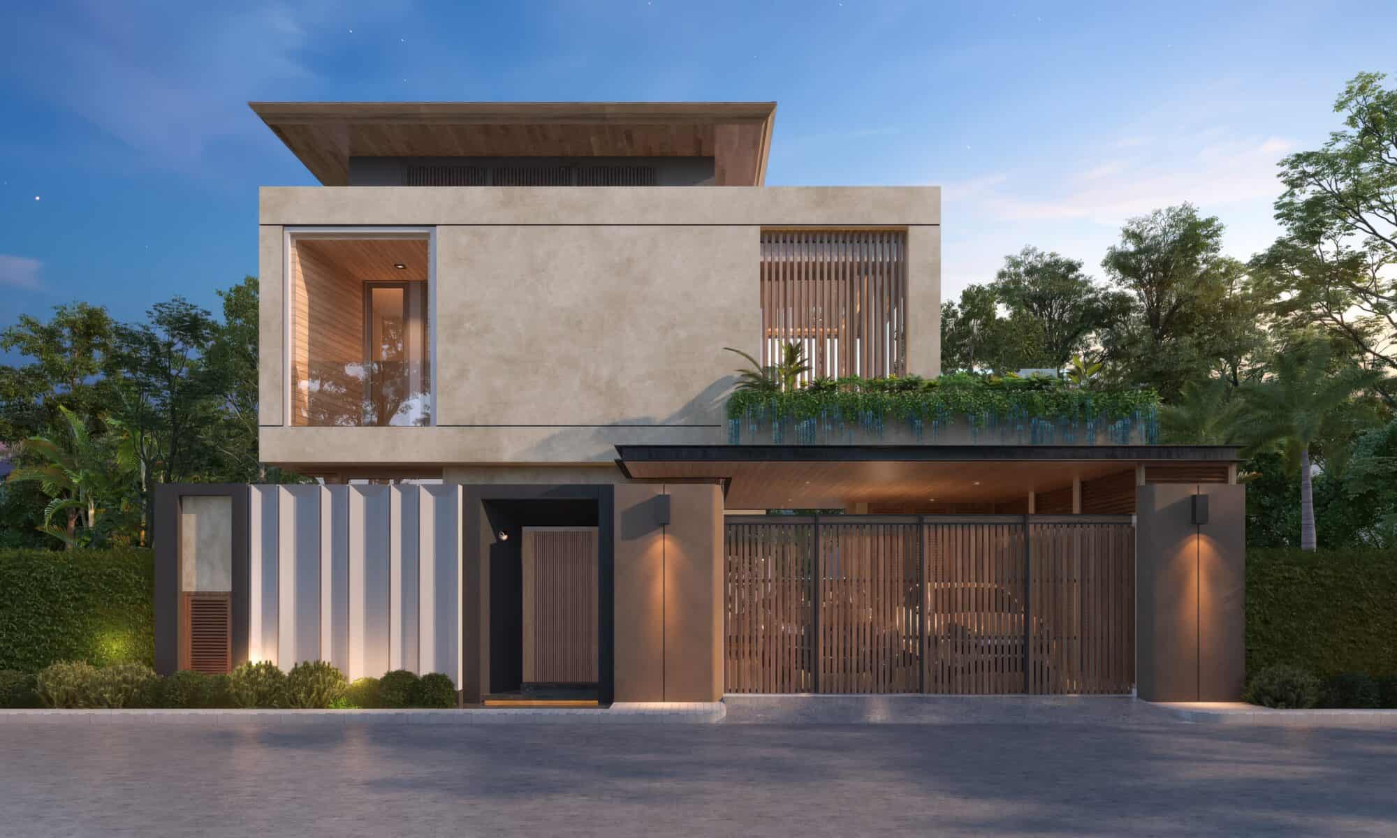 Zenithy La Ville Tropical Collection villa street exterior